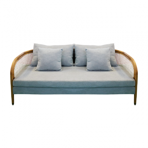 Bộ Sofa VC-044 - Gỗ tần bì đệm nỉ màu xanh - Hình ảnh 2
