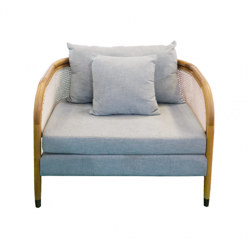 Bộ Sofa VC-044 - Gỗ tần bì đệm nỉ màu xanh - Hình ảnh 3