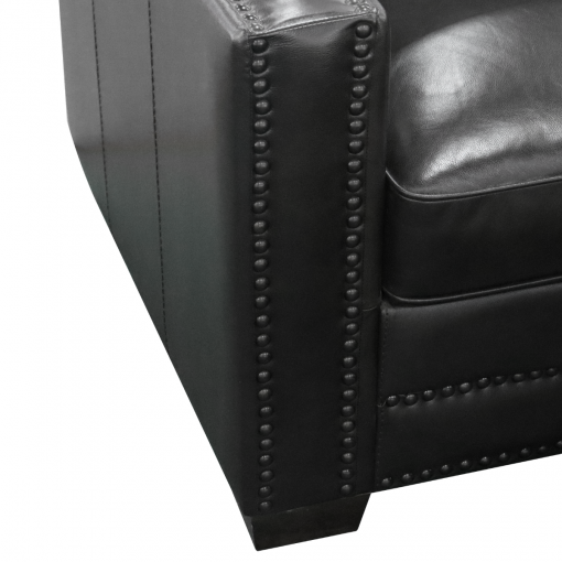 Bộ Sofa Da bò  viền đinh - Màu nâu - Hình ảnh 2