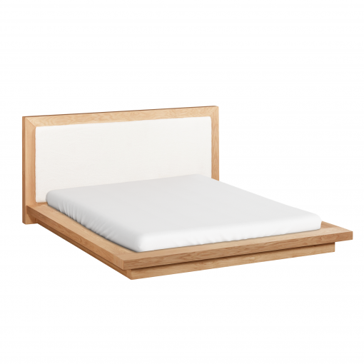 Giường ngủ gỗ sồi khổ lớn màu tự nhiên