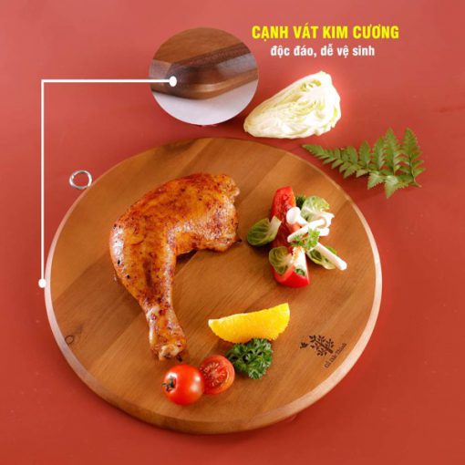 Thớt liễu yêu thương - Gỗ tràm - Hình ảnh 3