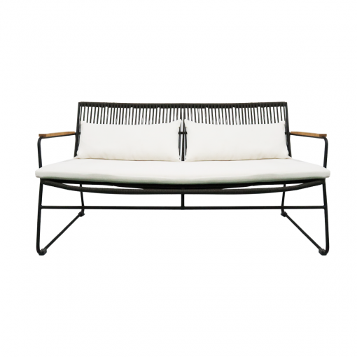 Bộ sofa Chile - Đan dây đen đệm trắng - Hình ảnh 4