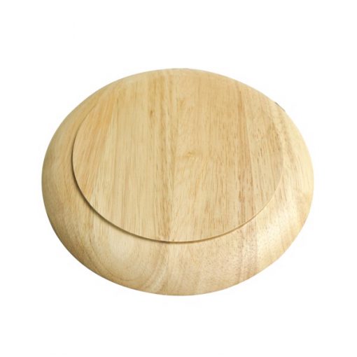 Dĩa gỗ D240 - Gỗ cao su - Hình ảnh 3